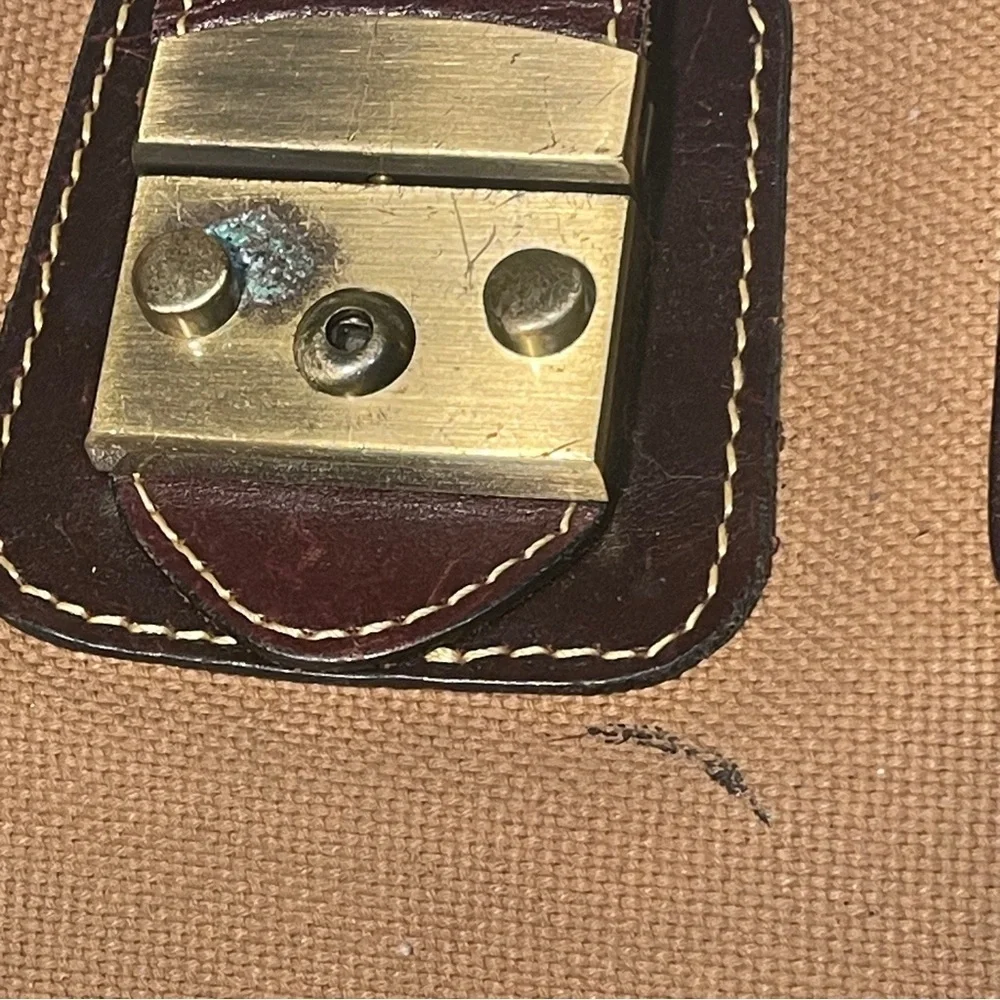 Mulholland Safari Bag, Canvas and leather trim